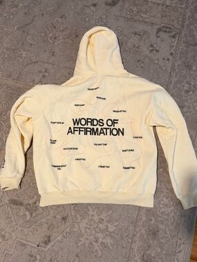 Dandy Worldwide Cream "Words of Affirmation" Hoodie